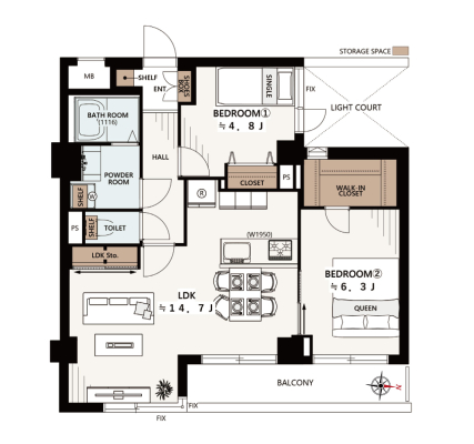 �����s�{���s�ᏼ��2����13-3�̒��Ã}���V�����̊Ԏ��}