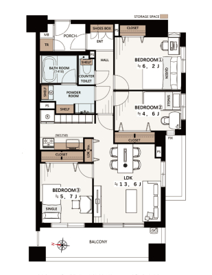 �����s������㍂���1����21-13�̒��Ã}���V�����̊Ԏ��}